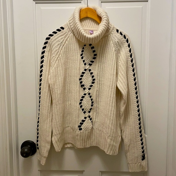 Francesca's Collections Sweaters - Cozy Alya Sweater with Velvet Detail